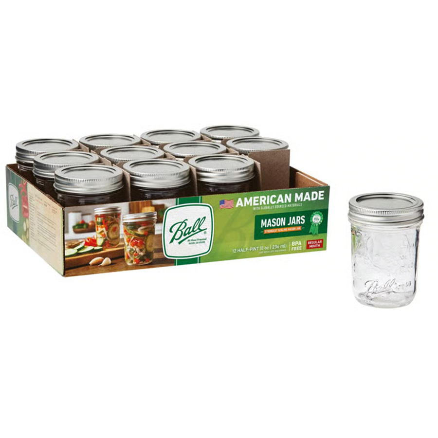 Mason Jar 8 oz 12 pk thumbnail