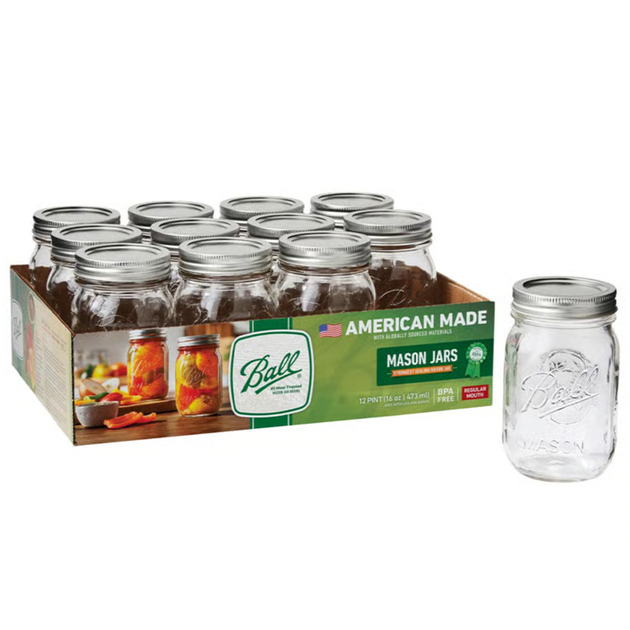 Ball Mason Jar 16 oz 12 pk thumbnail